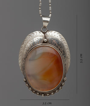 Carnelian Agate Locket | Jewelry with a Touch of Warm Energ