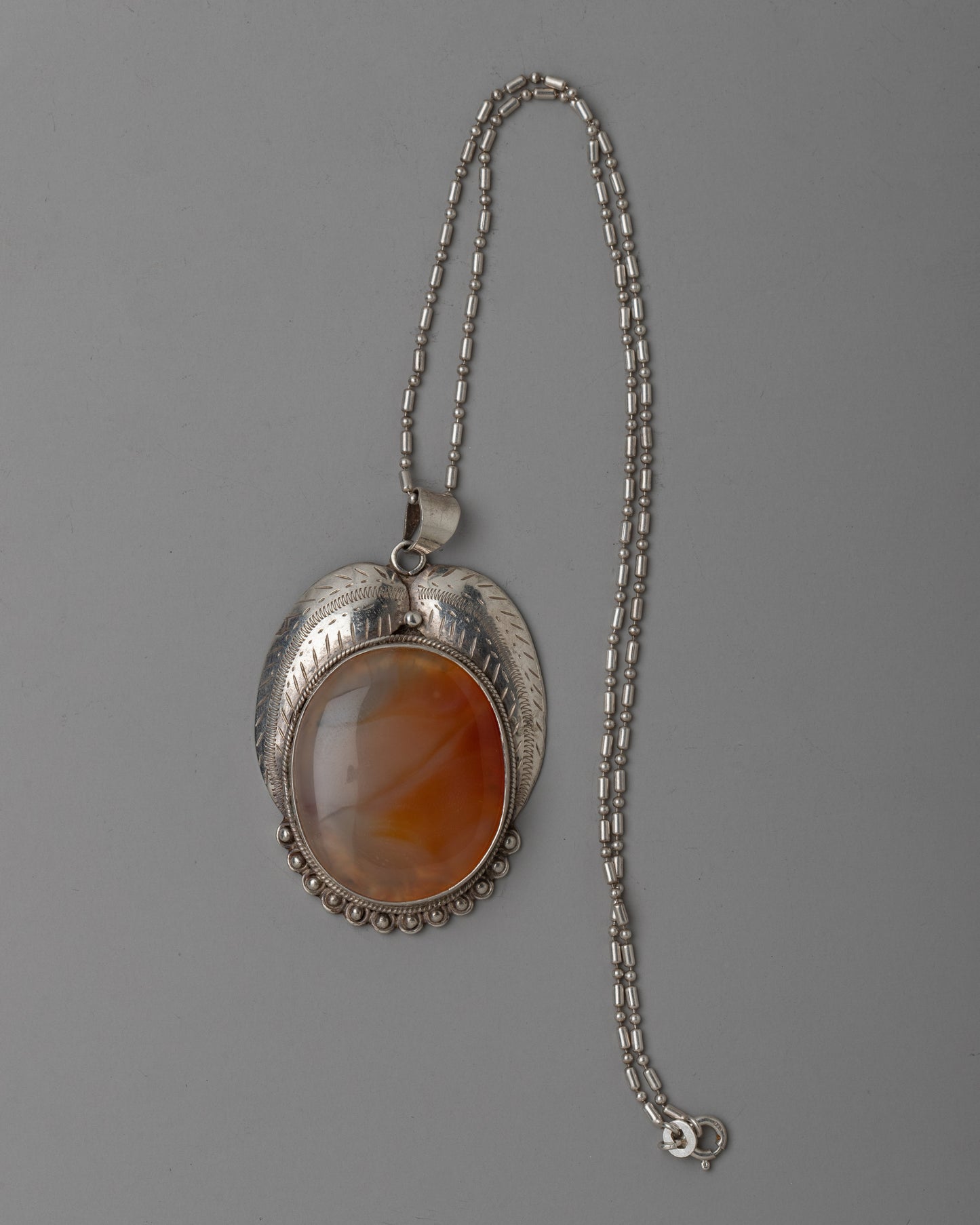 Carnelian Agate Locket | Jewelry with a Touch of Warm Energ