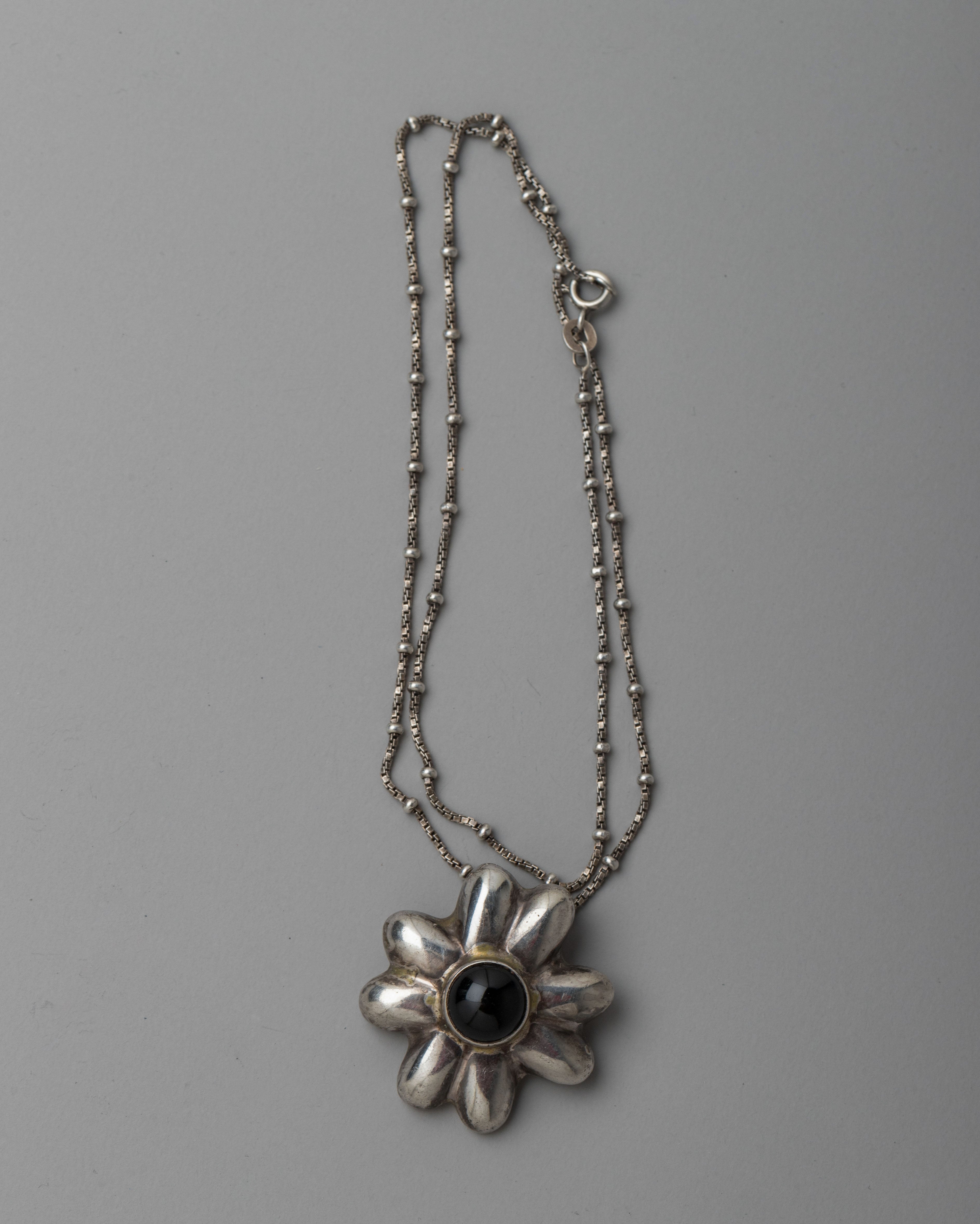 Onyx Silver Locket | Timeless Gemstone Pendant