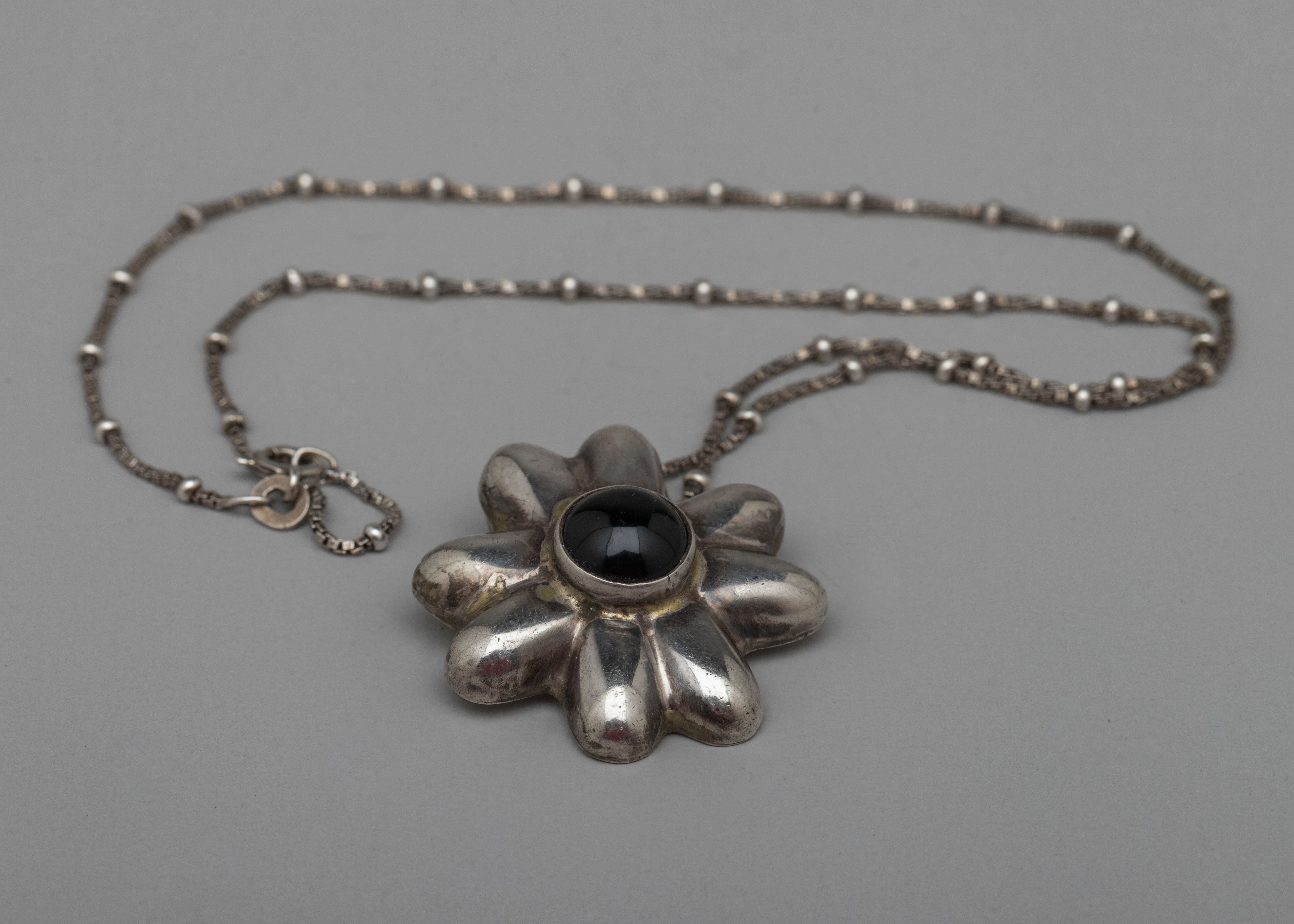 Onyx Silver Locket | Timeless Gemstone Pendant