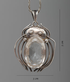 Faceted Crystal Locket | Statement Piece for Special Occasions