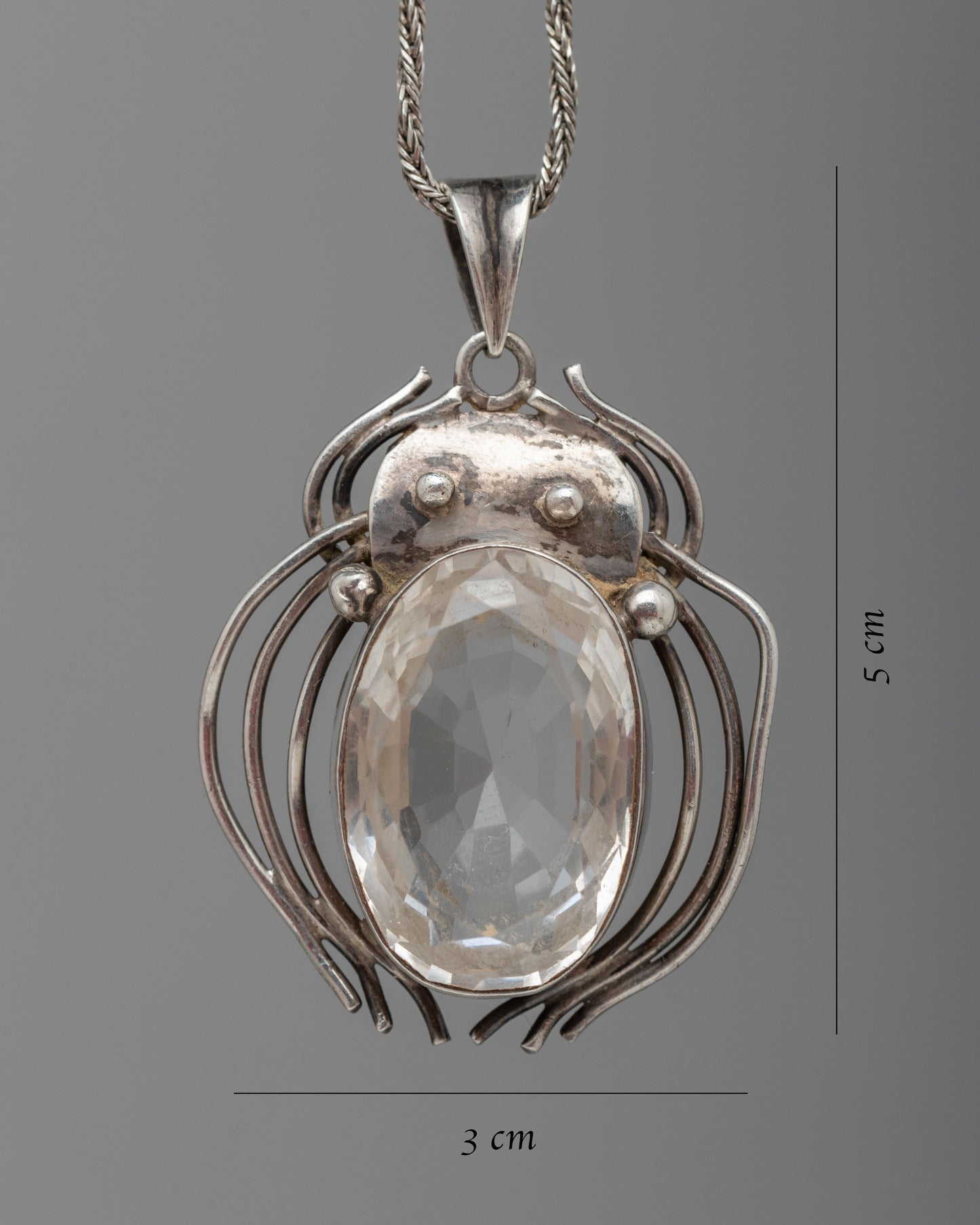 Faceted Crystal Locket | Statement Piece for Special Occasions