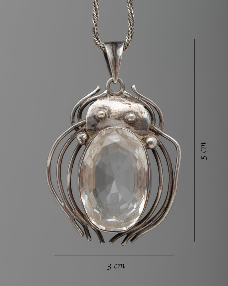 Faceted Crystal Locket | Statement Piece for Special Occasions