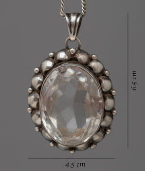 Faceted Crystal Stone Locket | Perfect Anniversary or Birthday Gift