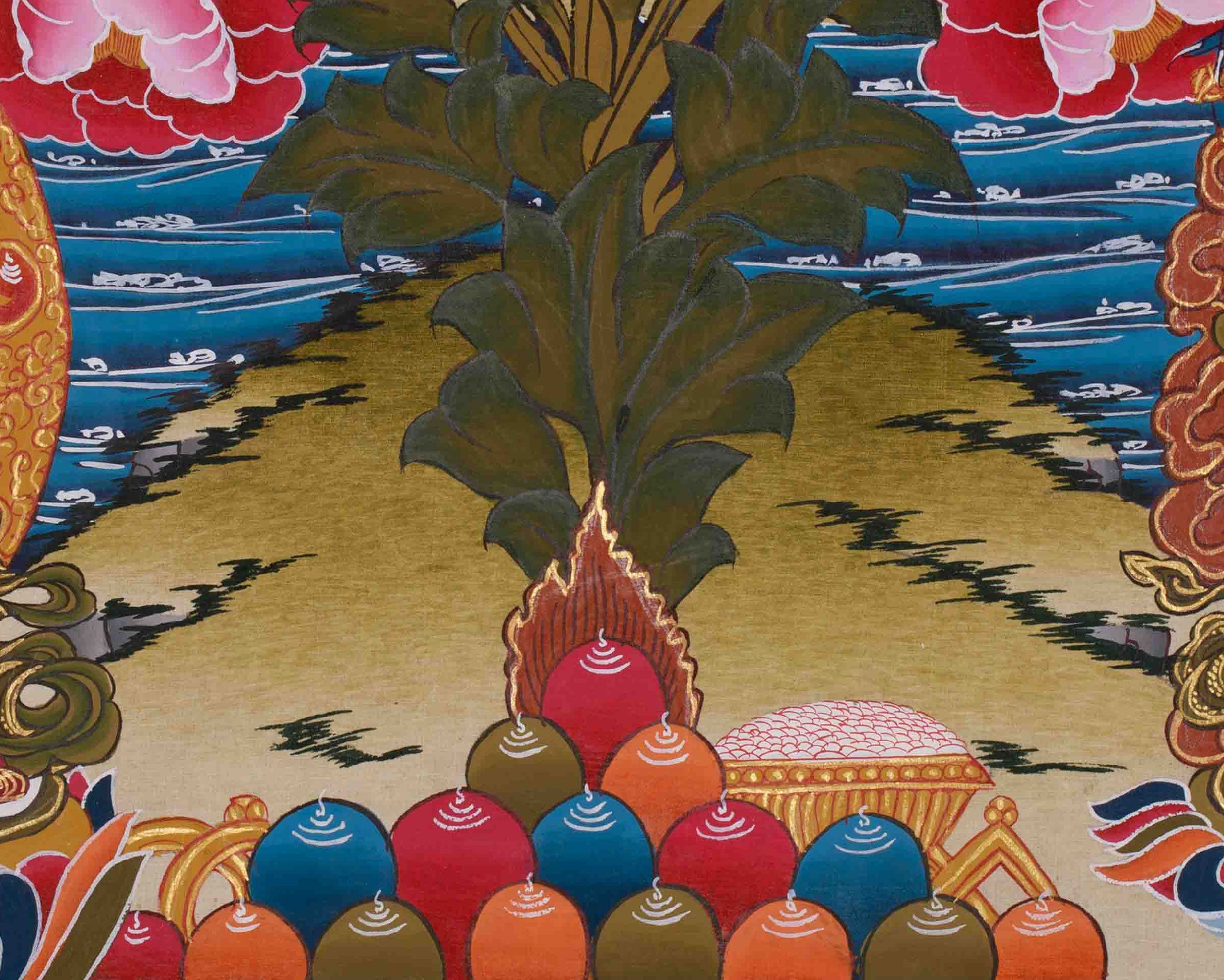 Chenrezig Bodhisattva Art | Hand Painted Avalokiteshvara Compassion Thangka