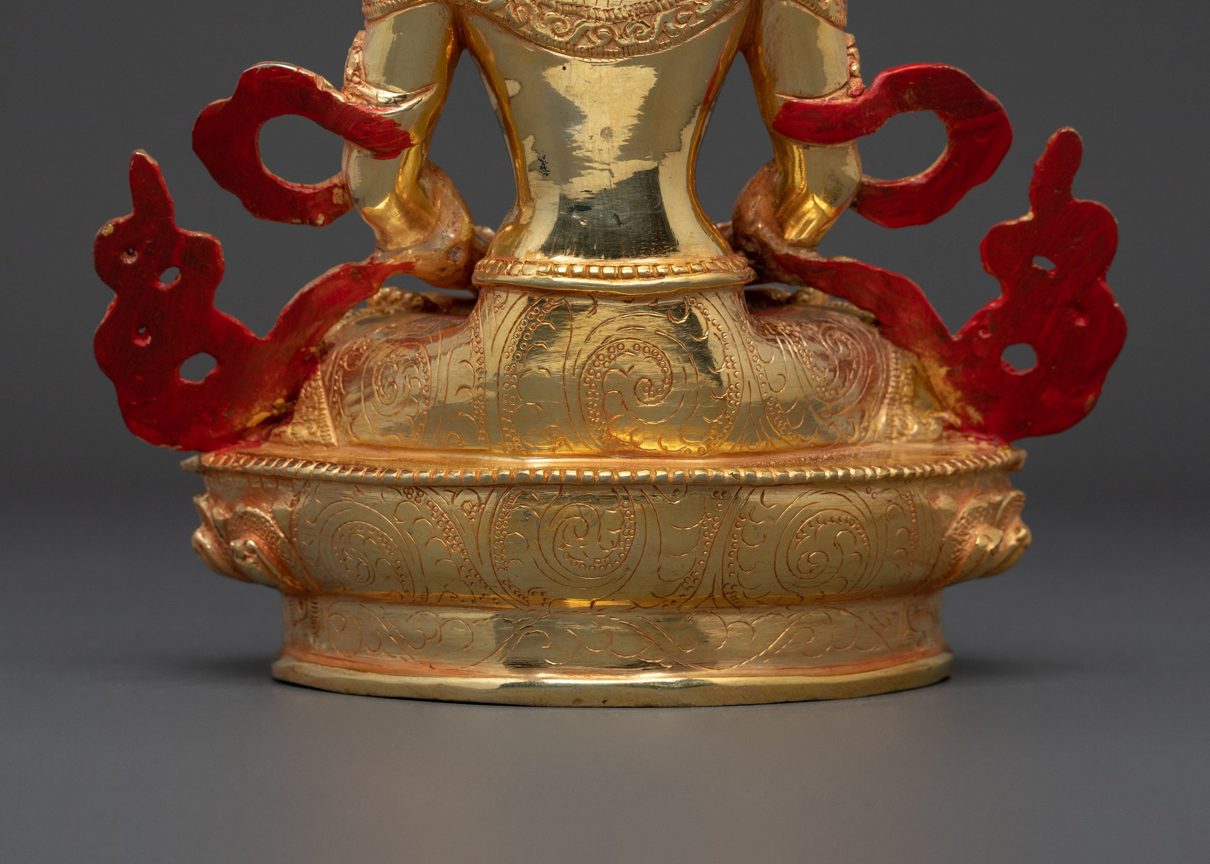 Handcrafted Amitayus Spiritual Statue | Tibetan Buddhist Long Life Deity