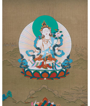female-bodhisattva-white-tara-painting