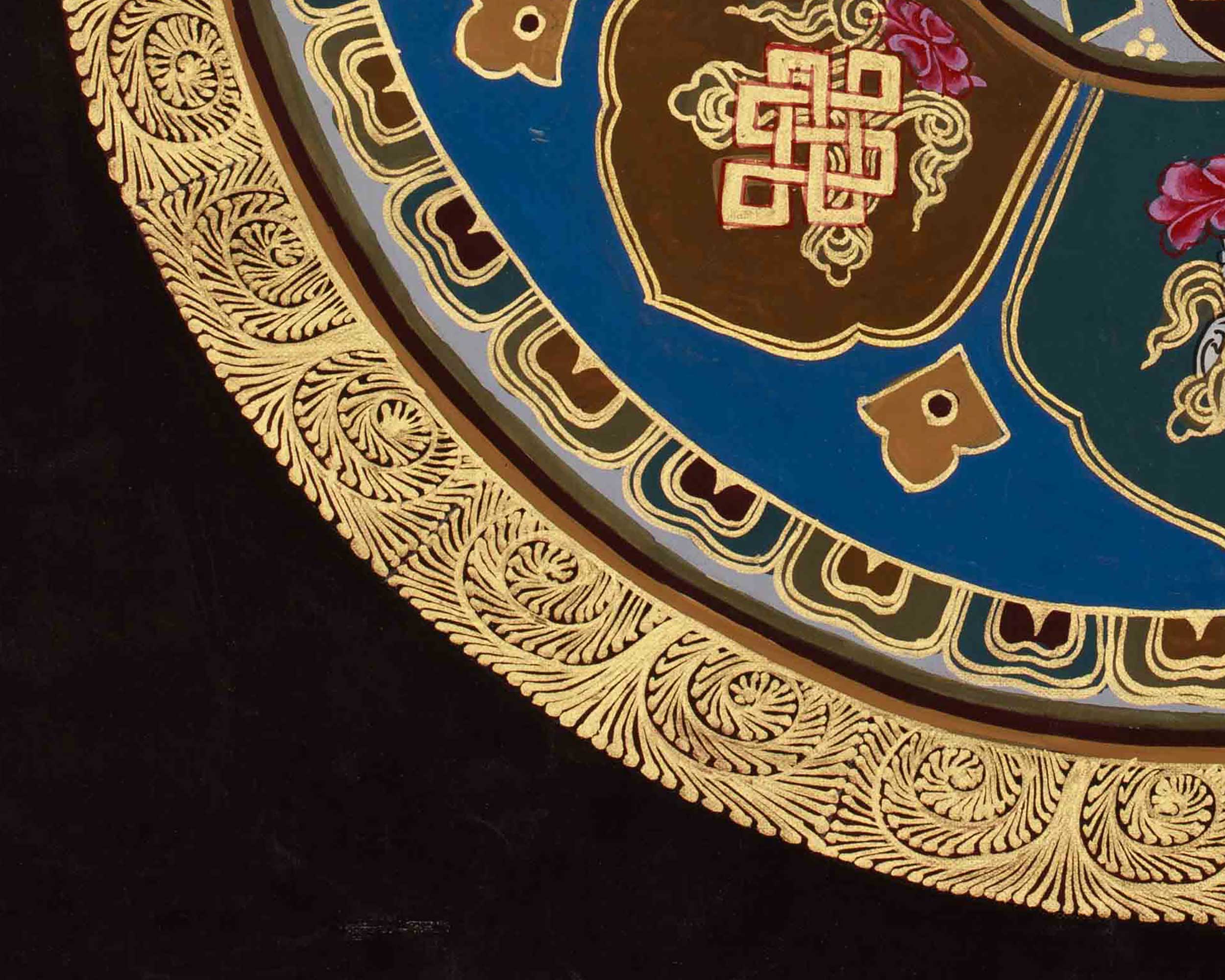 Eight Auspicious Symbols Mandala Art | Spiritual Awakening | Sacred Blessings Thangka