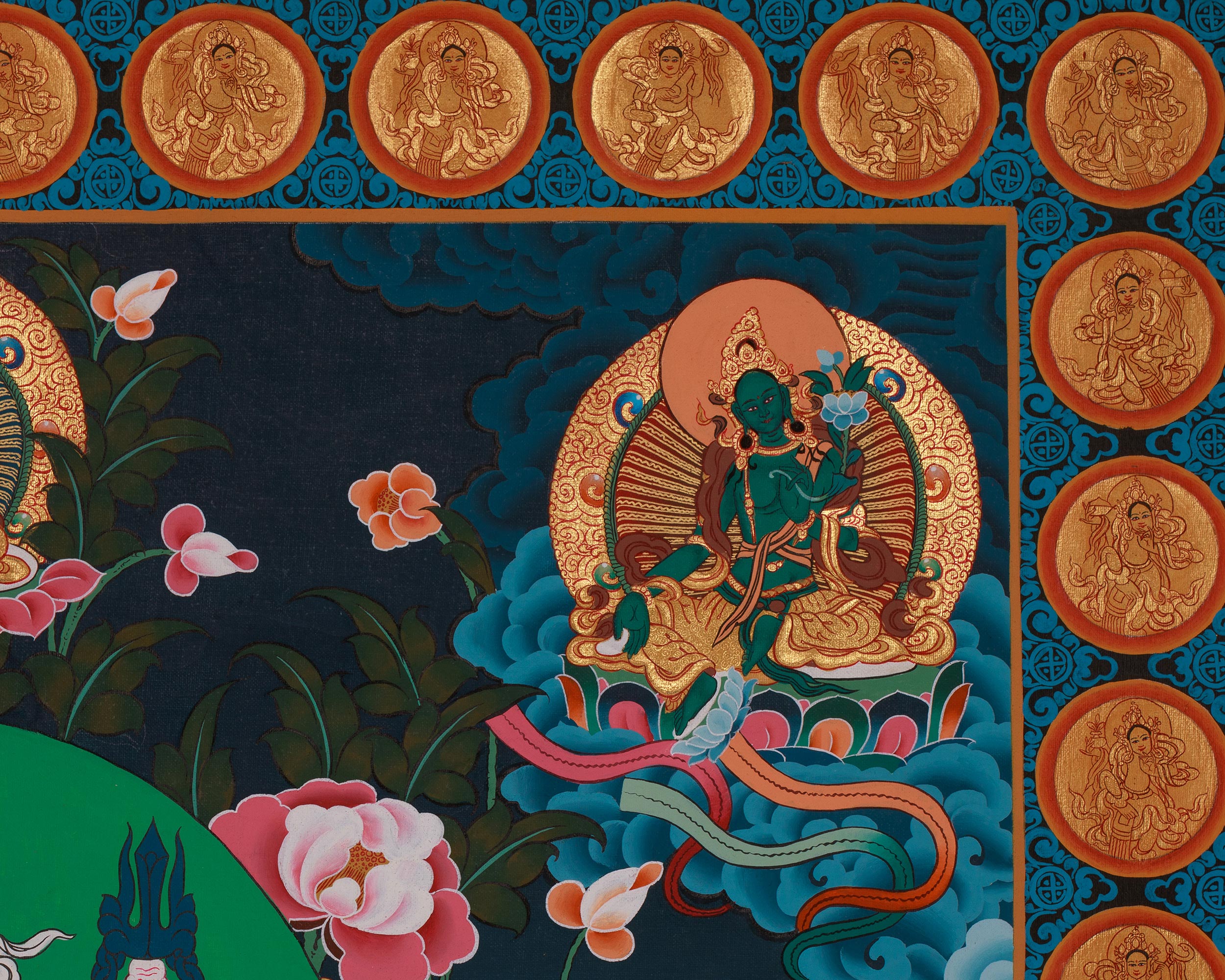 Tibetan deity Guru Rinpoche Thangka | Padmasambhava Thangka