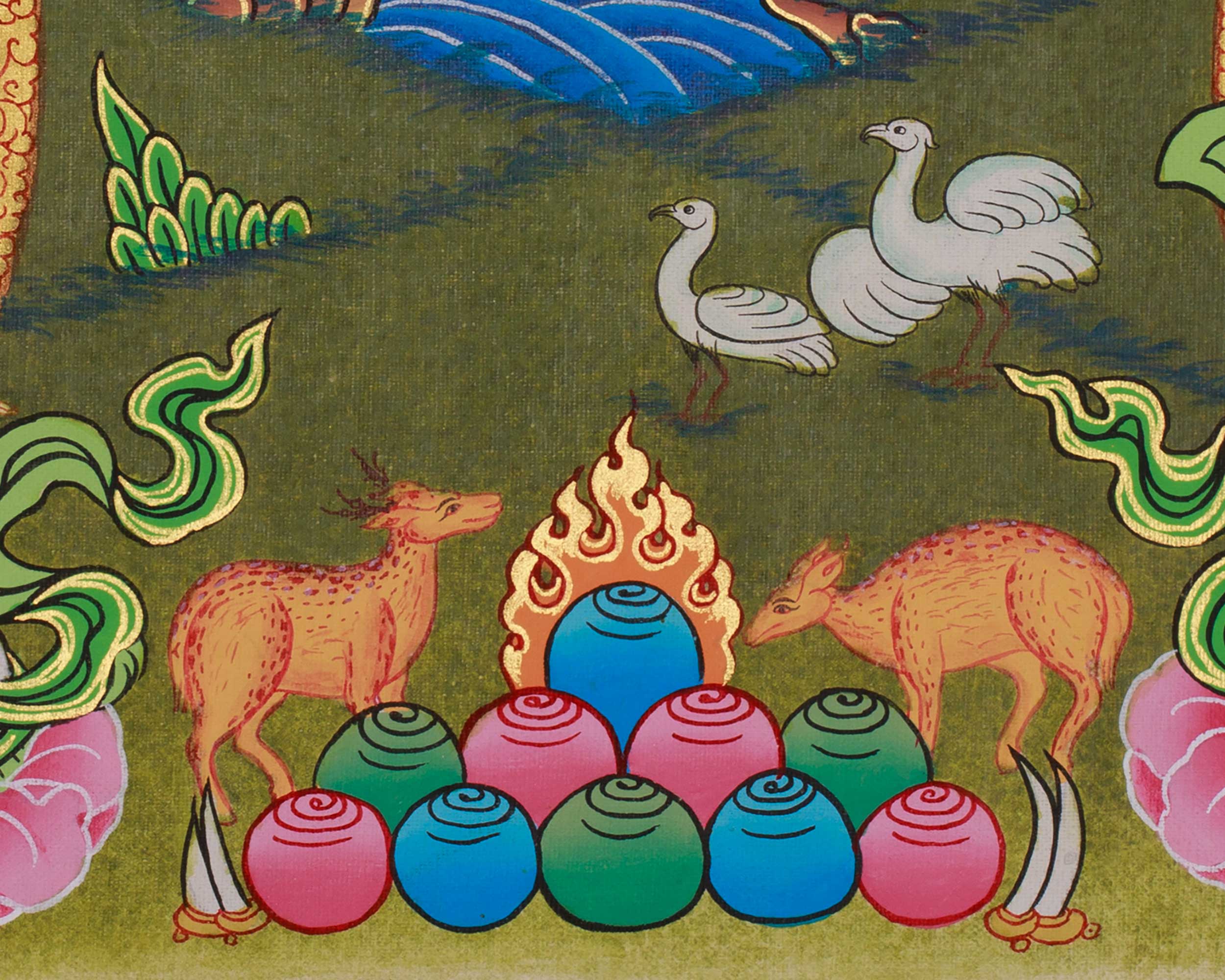 Tibetan Green Tara Art | Shyama Tara | Meditation Altar