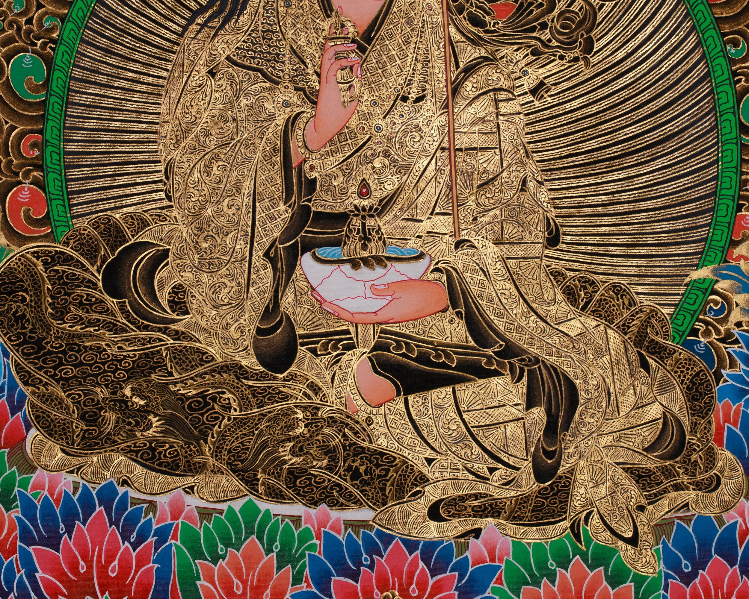 Guru Tsokye Dorje Artwork | Lotus Deity of Vajrayana | Power, Compassion and Wisdom