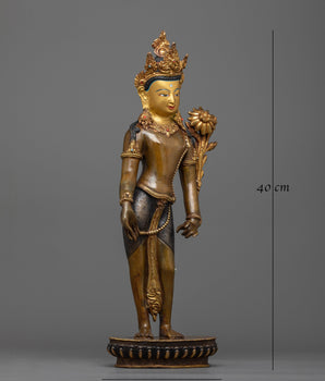 Standing Compassion Deity Chenrezig Statue | Symbol of Divine Love