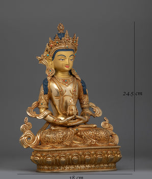 handcrafted Amitayus statue