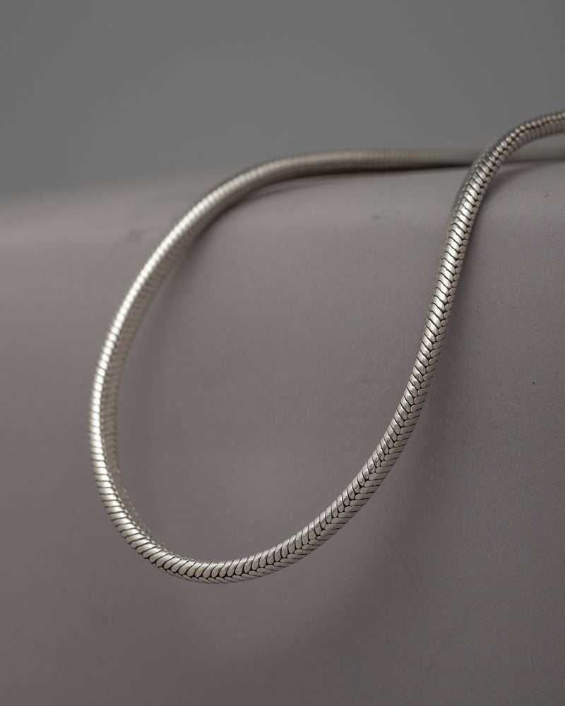Silver Snake Chain | Enhance Your Beauty with Classic Elegance