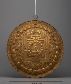 Circular Copper Mandala | Bohemian Wall Decor for Spiritual Enrichment