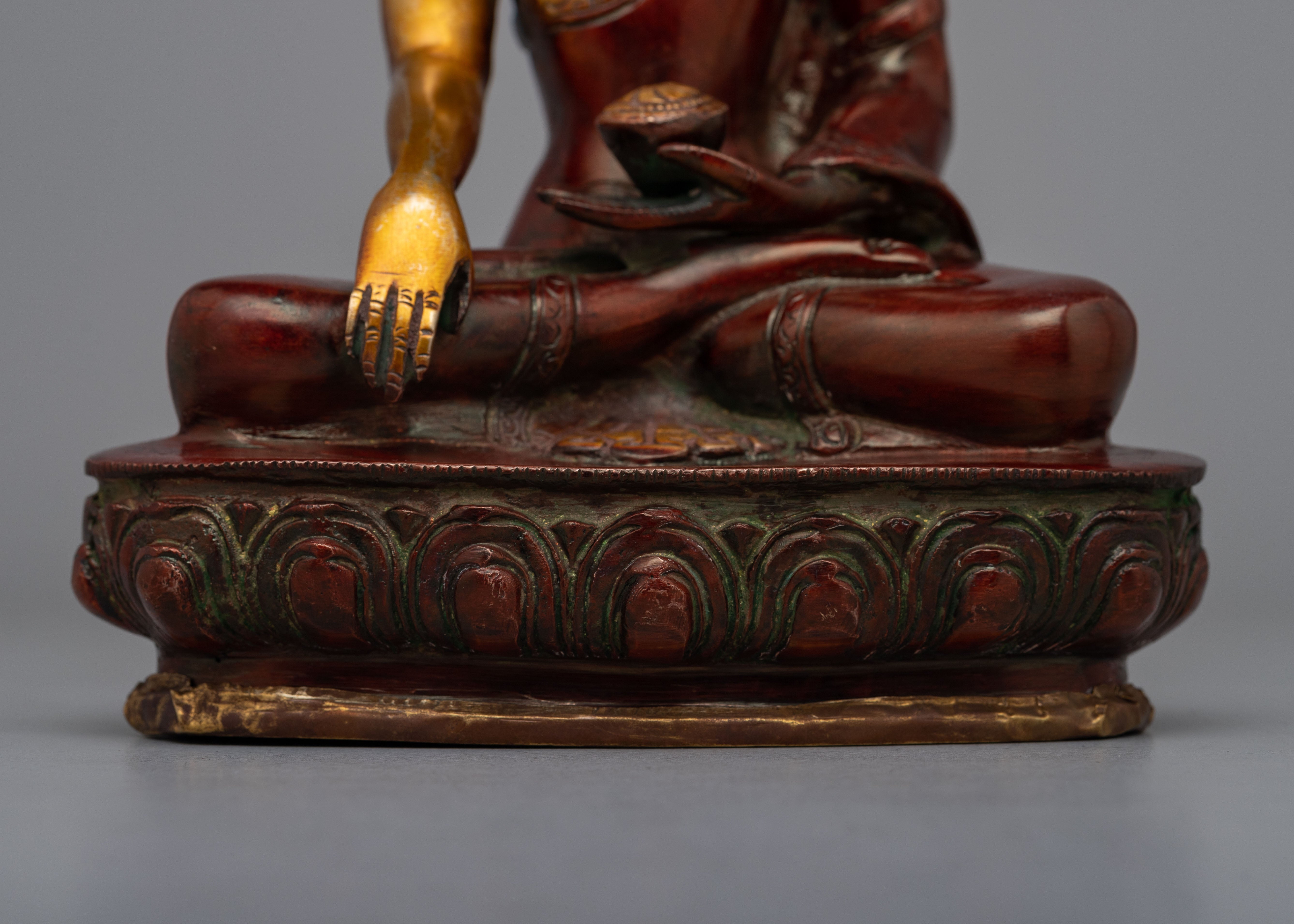 Scared Brass Shakyamuni Buddha Statue | Honoring Spiritual Traditions