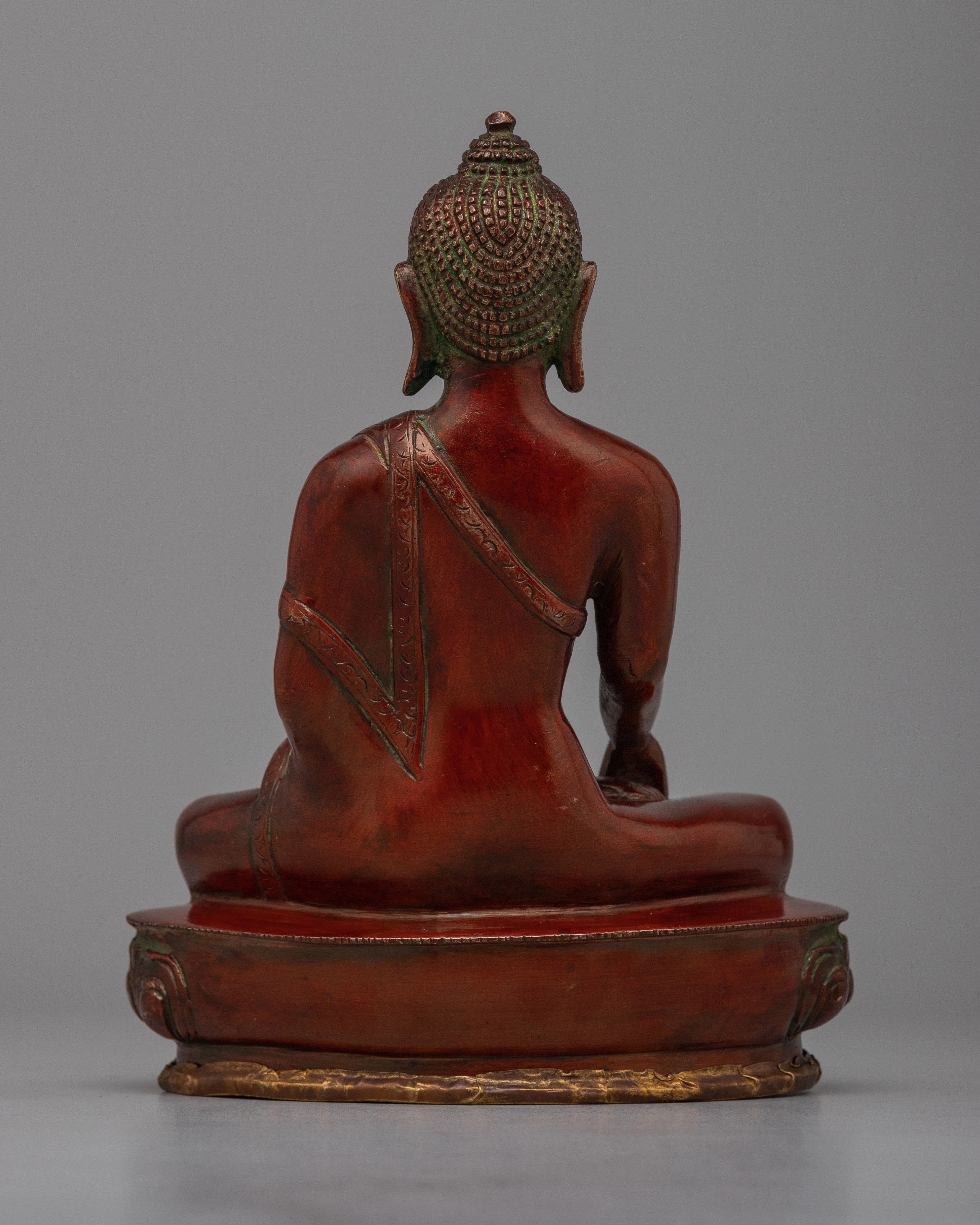 Scared Brass Shakyamuni Buddha Statue | Honoring Spiritual Traditions