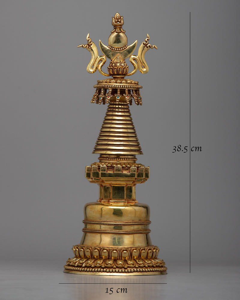 Tibetan Style Kadampa Chaitya Stupa | Symbol of Enlightenment and Spiritual Connection