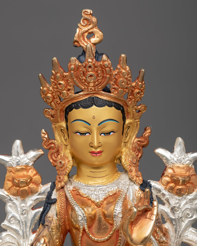 Goddess Arya Green Tara Statue | Sacred Art for Devotion and Inspiration