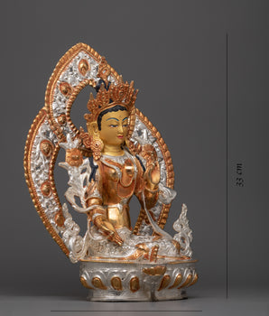 Goddess Arya Green Tara Statue | Sacred Art for Devotion and Inspiration
