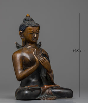 Copper Vairocana Buddha Statue | Elevating Sacred Spaces with Graceful Presence