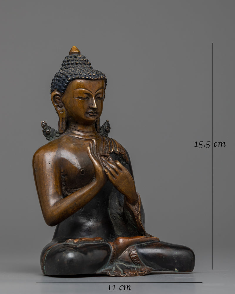Copper Vairocana Buddha Statue | Elevating Sacred Spaces with Graceful Presence