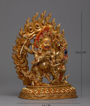 Four-Armed Black Dzambhala Statue | Beginner’s Prosperity Guardian