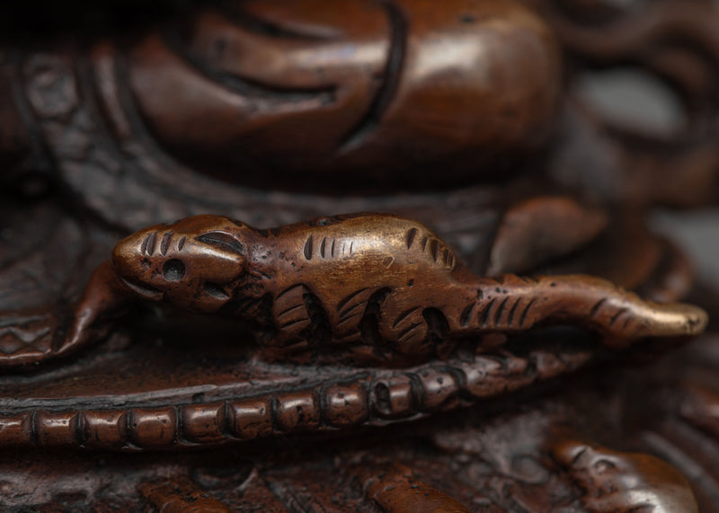 Ganesh Oxidized Copper Statue | Infusing Sacred Spaces with Blessings and Spiritual Protection