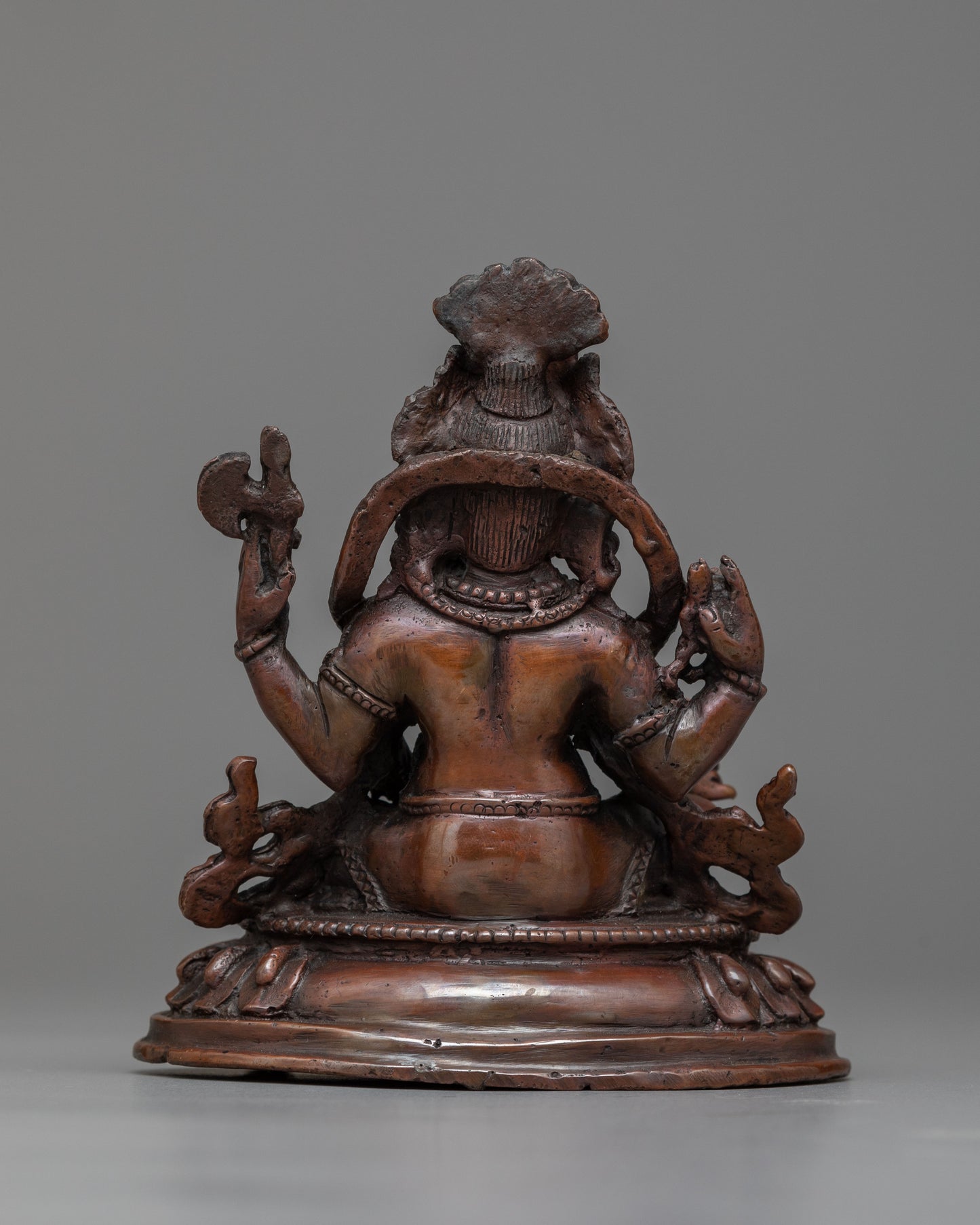 Ganesh Oxidized Copper Statue | Infusing Sacred Spaces with Blessings and Spiritual Protection