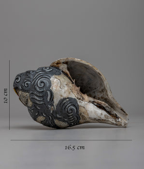 Handcarved Vajrayogini Conch Shell Sankha | Embrace Spiritual Transformation and Beauty