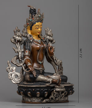 green-tara-hand-carved-statue