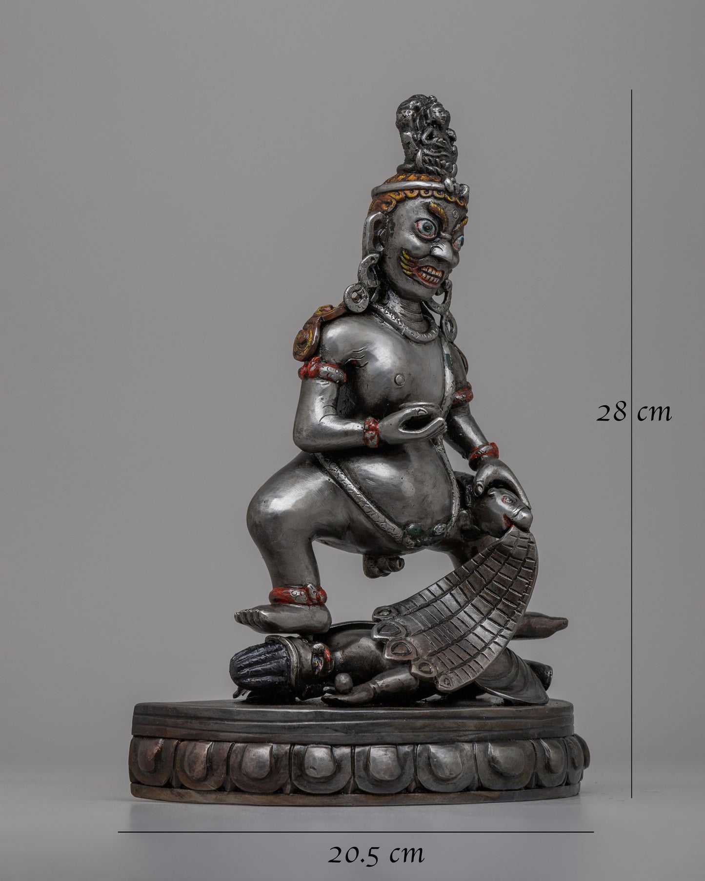 Iron Black Dzambhala Statue | Symbol of Prosperity and Spiritual Abundance