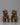 Copper Lion Statue Set