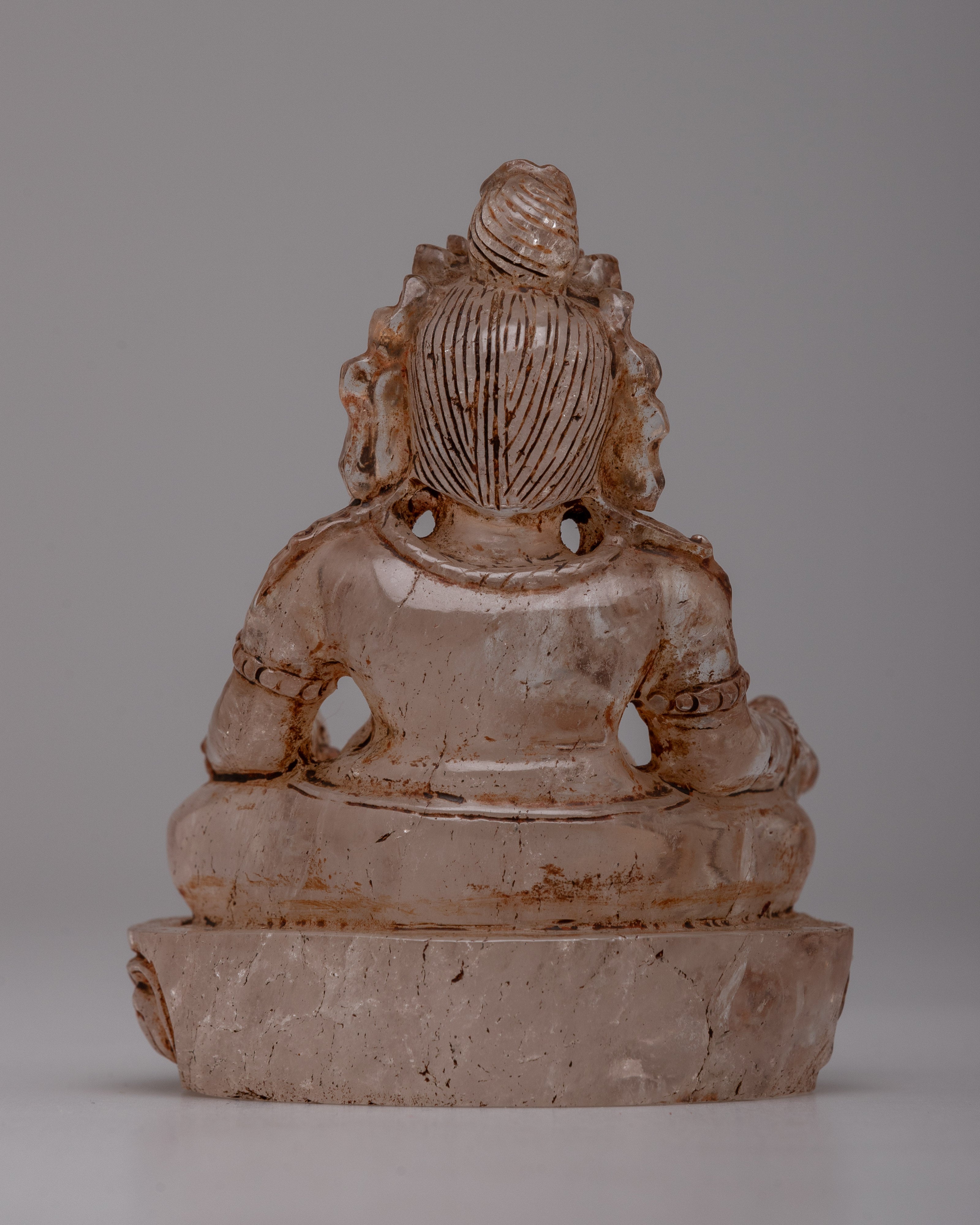 Dzambhala Crystal Statue | Transform Your Space into a Sanctuary of Prosperity