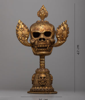 Handmade Statue of Citipati Head Set | Symbolizing Spiritual Guardianship and Wisdom