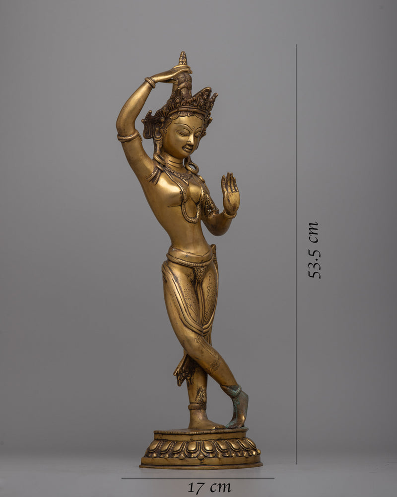 Brass Parbati Statue | Goddess of Love and Devotion