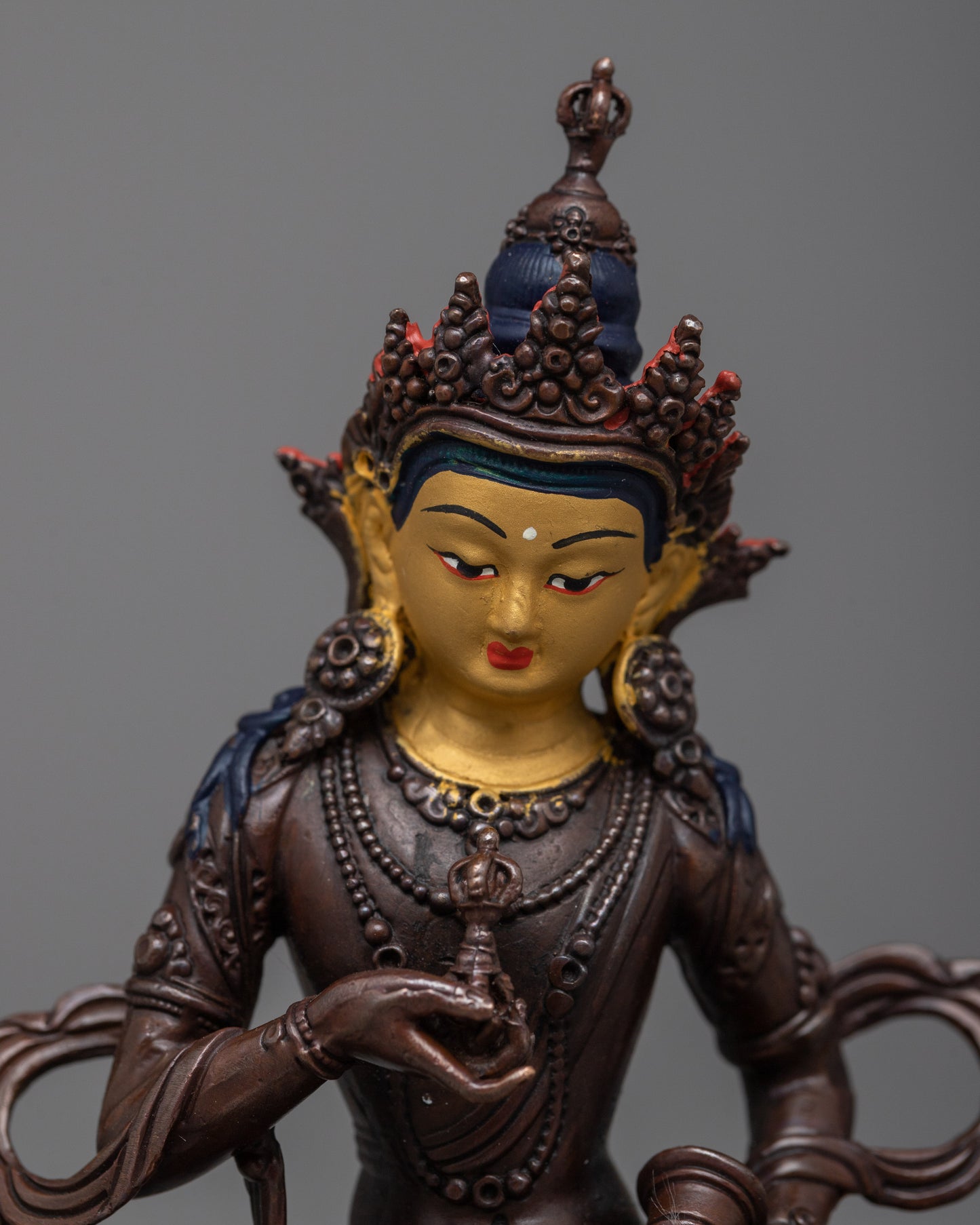 Machine Made Copper Vajrasattva Statue | Melding Tradition with Modern Craftsmanship