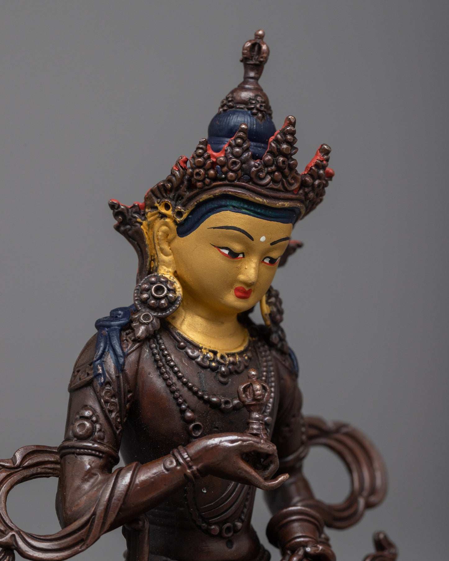 Machine Made Copper Vajrasattva Statue | Melding Tradition with Modern Craftsmanship