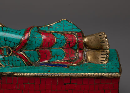 Brass Sleeping Buddha Statue | Transform Your Space into a Haven of Peace