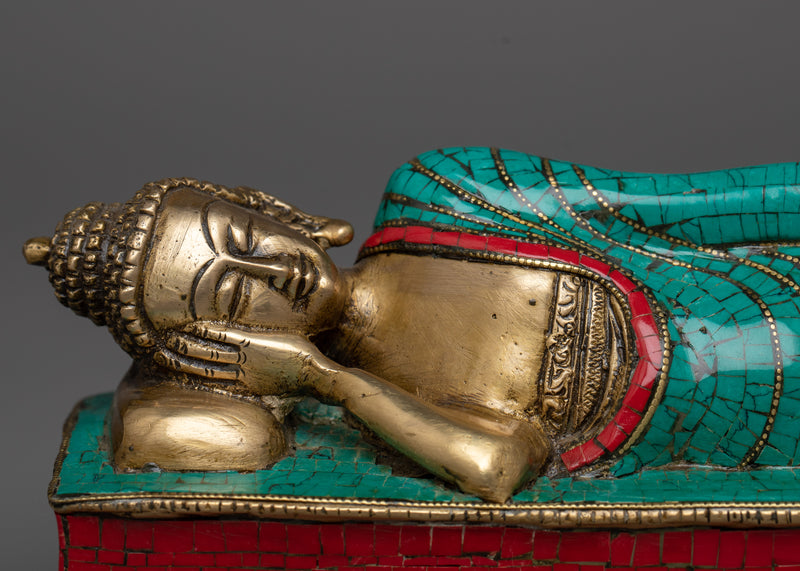 Brass Sleeping Buddha Statue | Transform Your Space into a Haven of Peace