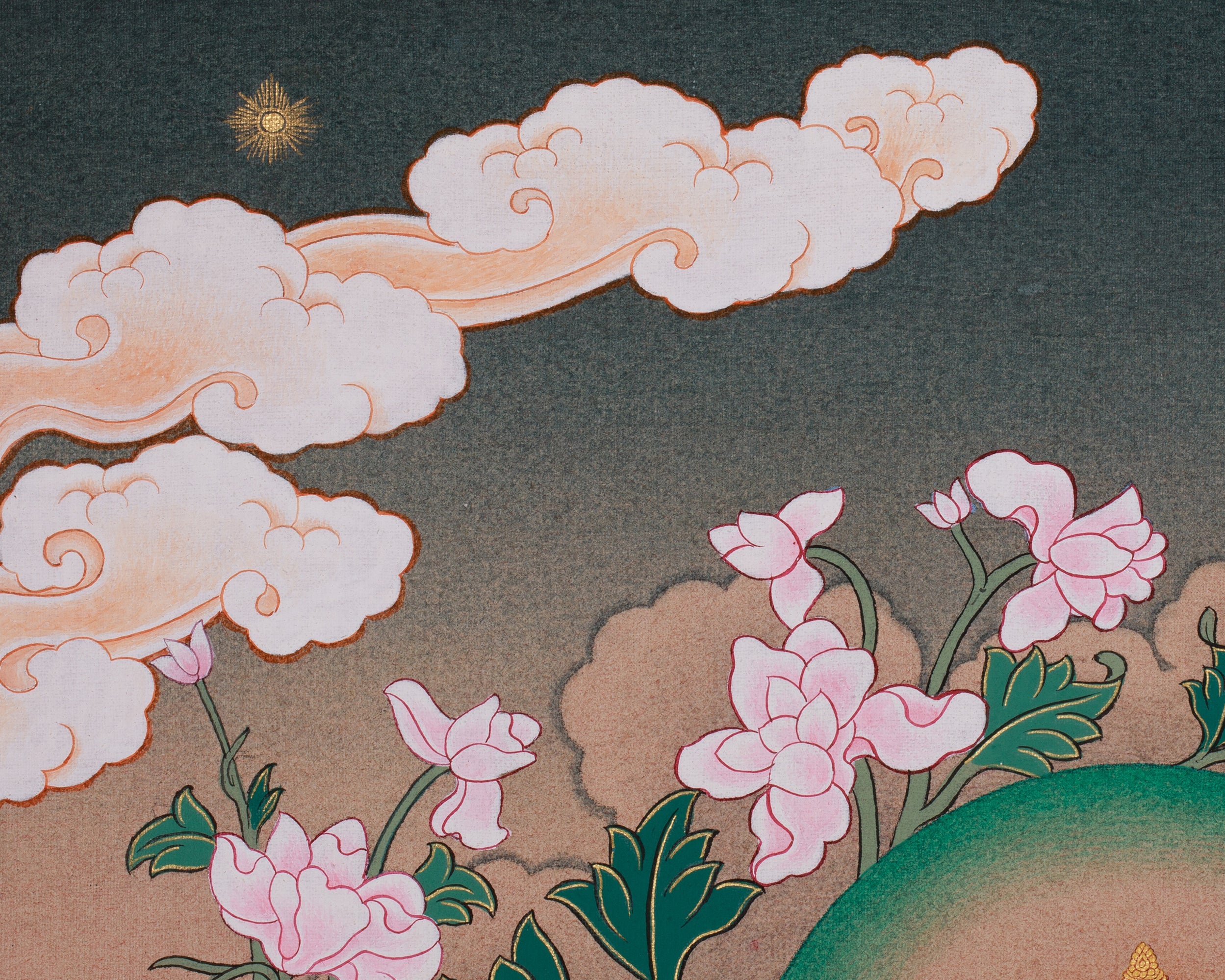 Four Armed Chenrezig Tibetan Artwork | Sacred Compassion Buddha