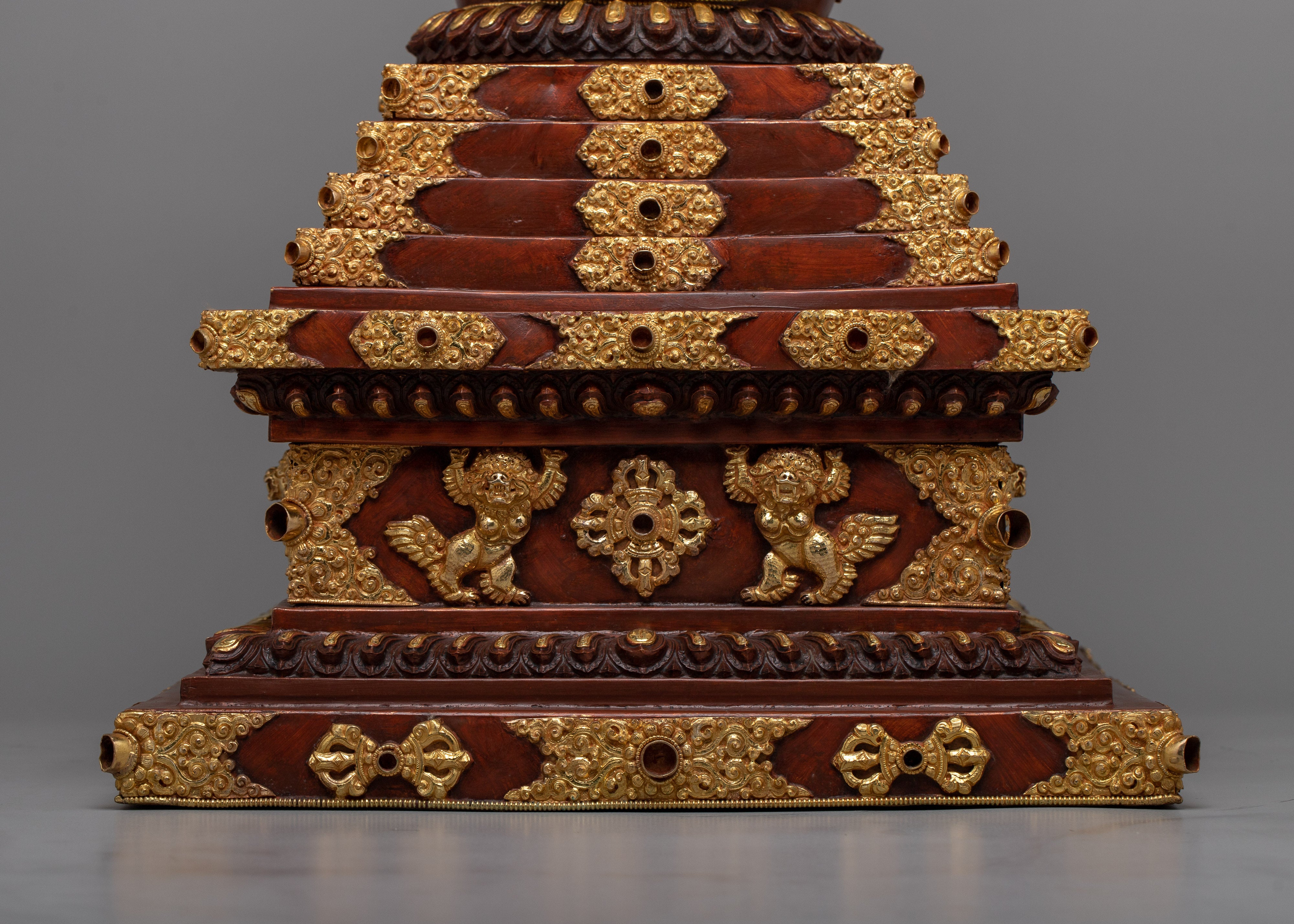 Stupa of Enlightenment | Copper Stupa for Divine Radiance and Spiritual Significance
