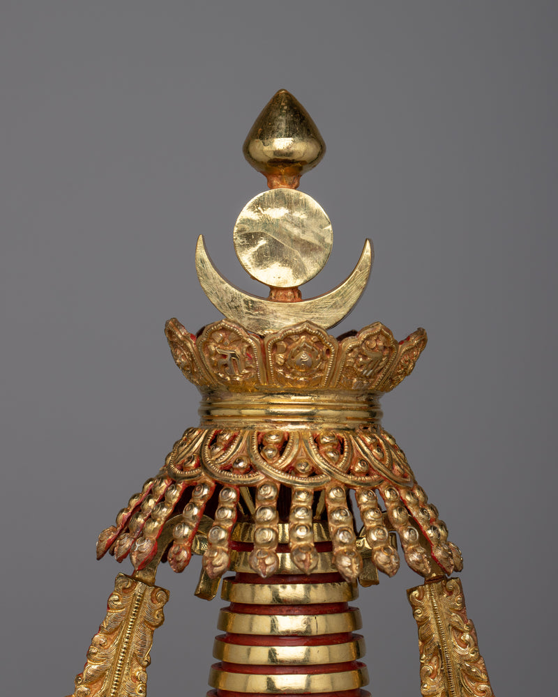 Stupa of Enlightenment | Copper Stupa for Divine Radiance and Spiritual Significance