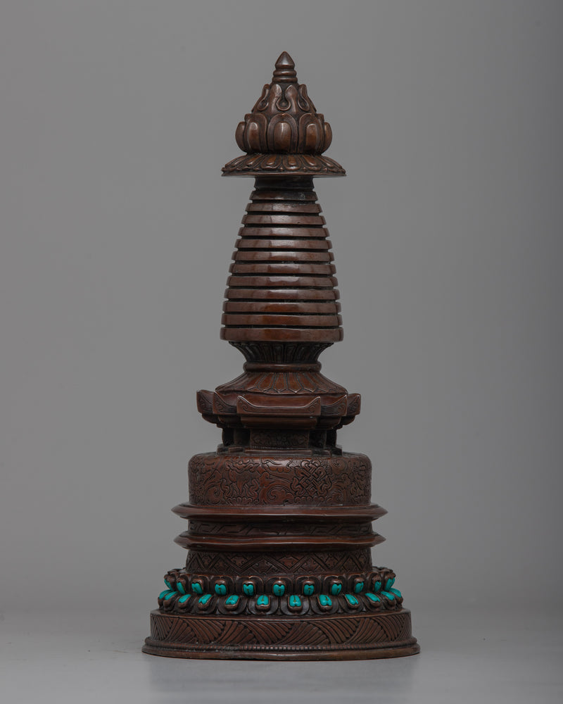 Home Decor Copper Stupa | Elevate Your Space with Spiritual Elegance