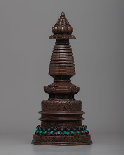 Home Decor Copper Stupa | Elevate Your Space with Spiritual Elegance