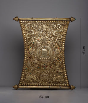 Kalachakra Metal Thanka Wall Hanging  | Handcrafted Thanka Infused with Spiritual Wisdom