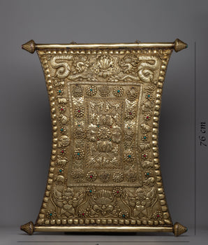 Bishwo Vajra Metal Thanka Wall Hanging | Elevating Your Space with Sacred Beauty and Mystical Insight