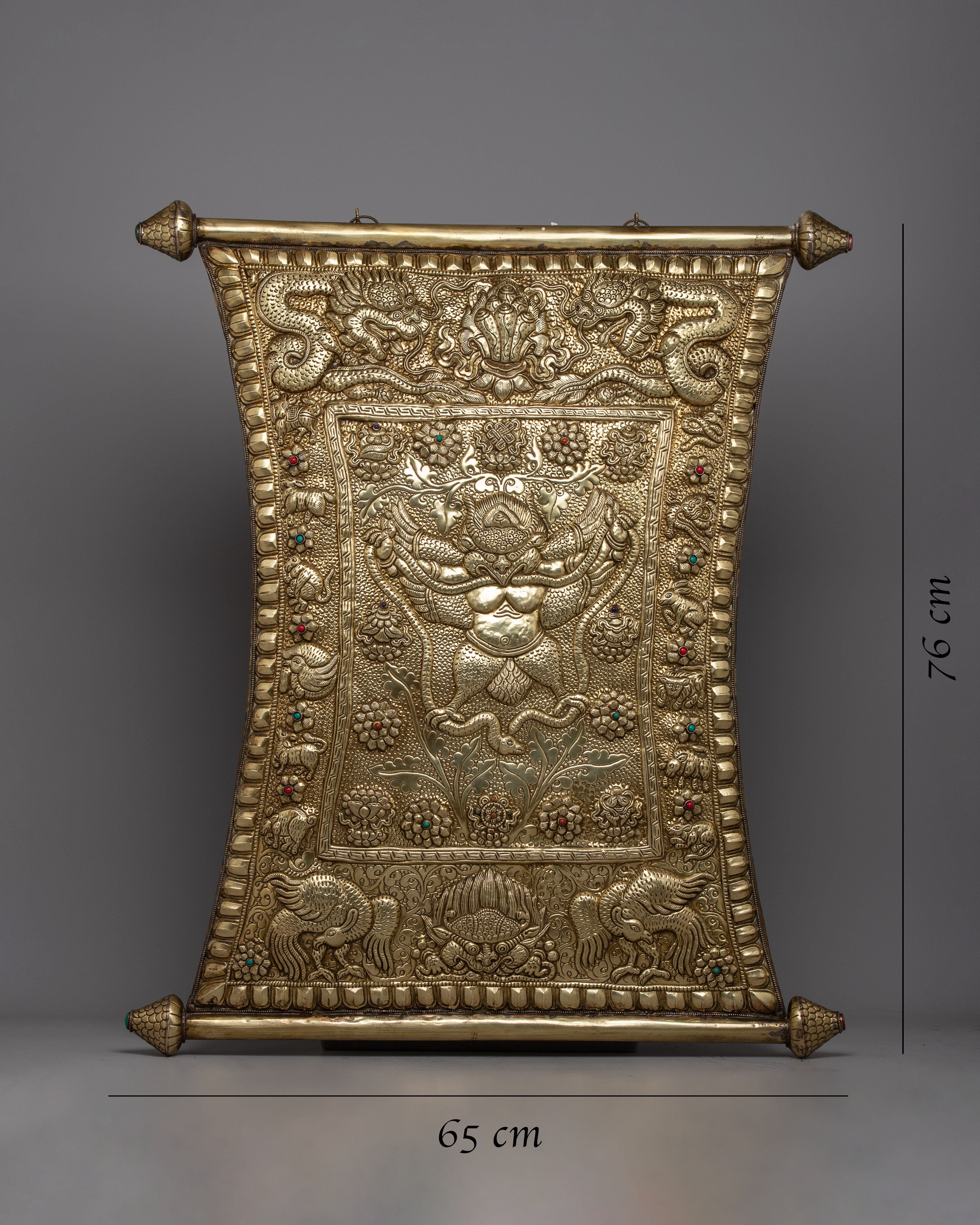Garuda Metal Wall Hanging Thanka | Elevating Your Space with Mythical Grace and Divine Presence