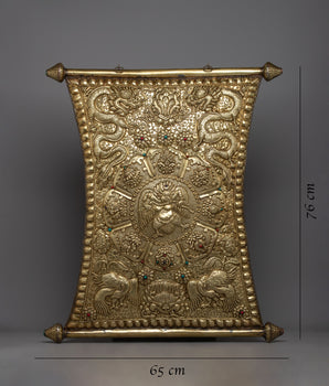 Garuda Wall Hanging Brass Metal Thanka | Symbolizing Protection and Spiritual Grace in Your Sacred Space