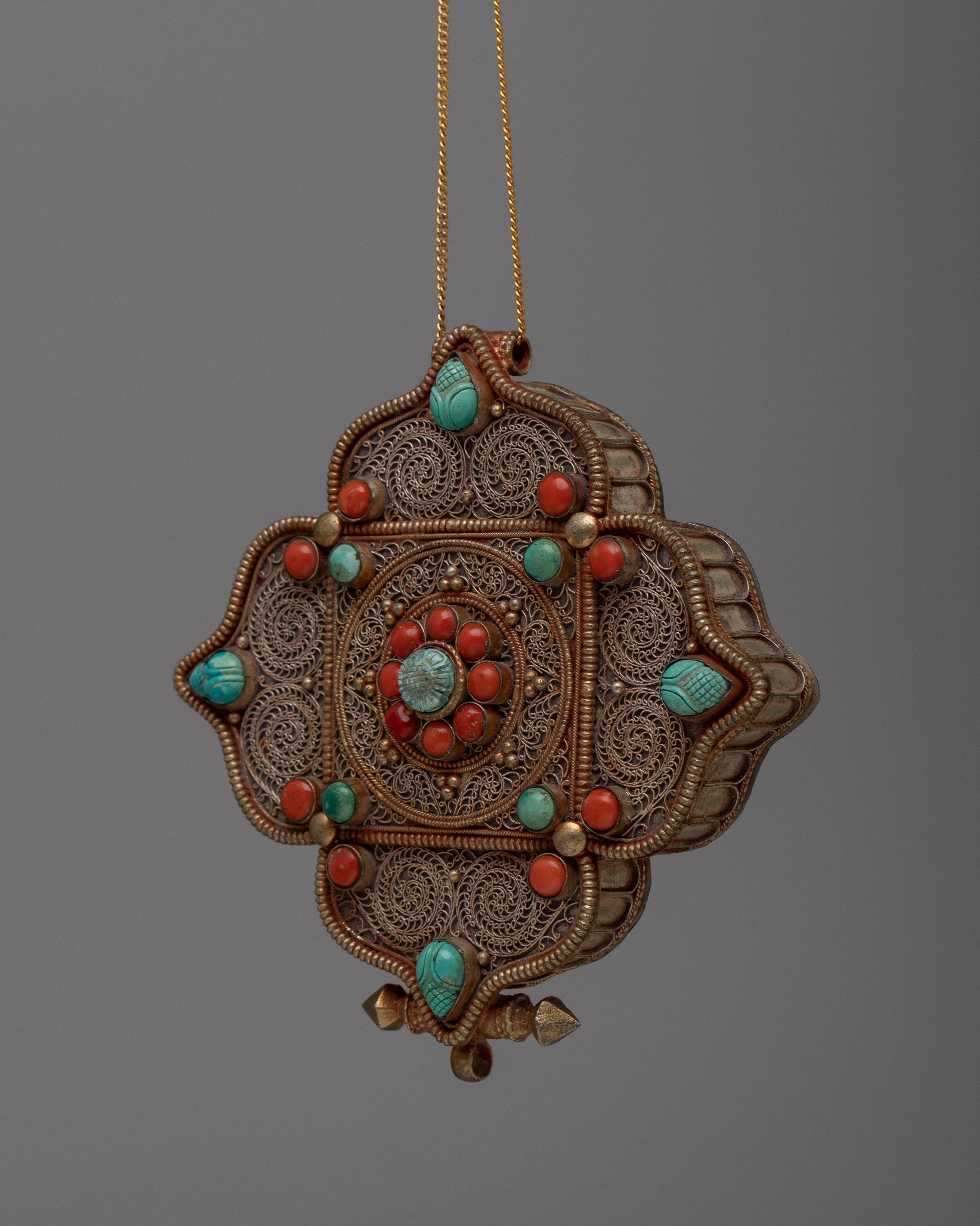 Fine Quality Tibetan Ghau Box | Elegant Storage for Your Spiritual Artifacts